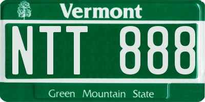 VT license plate NTT888