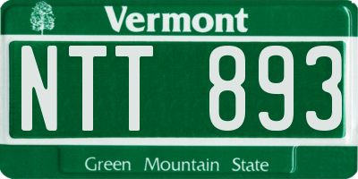 VT license plate NTT893