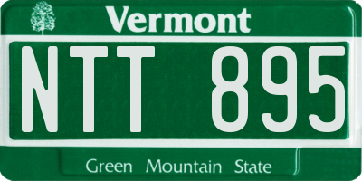 VT license plate NTT895