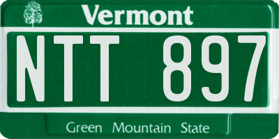 VT license plate NTT897