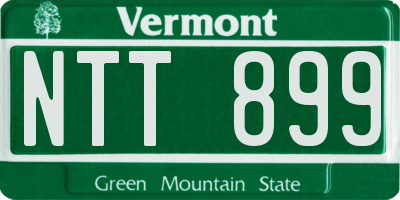 VT license plate NTT899
