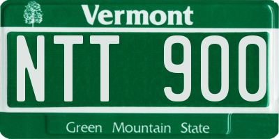 VT license plate NTT900