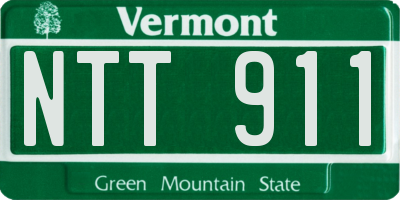 VT license plate NTT911