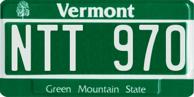 VT license plate NTT970