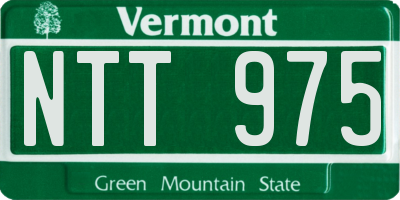 VT license plate NTT975