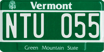 VT license plate NTU055