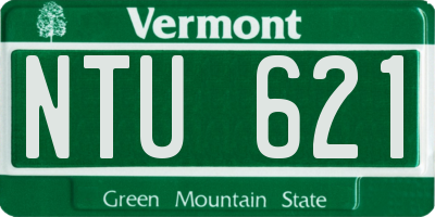 VT license plate NTU621