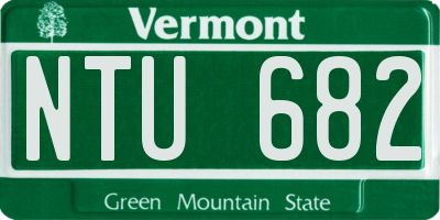 VT license plate NTU682