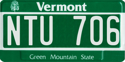 VT license plate NTU706