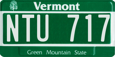 VT license plate NTU717