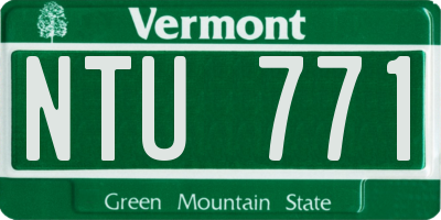 VT license plate NTU771