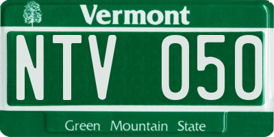 VT license plate NTV050