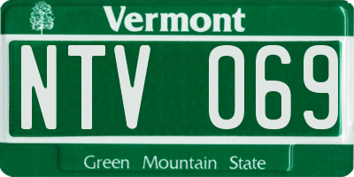 VT license plate NTV069