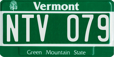 VT license plate NTV079