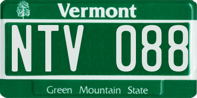 VT license plate NTV088