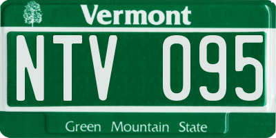 VT license plate NTV095