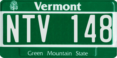 VT license plate NTV148