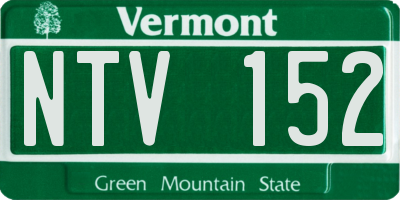 VT license plate NTV152