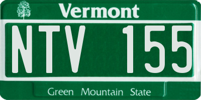 VT license plate NTV155
