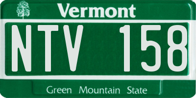 VT license plate NTV158