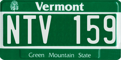 VT license plate NTV159