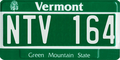 VT license plate NTV164