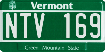 VT license plate NTV169