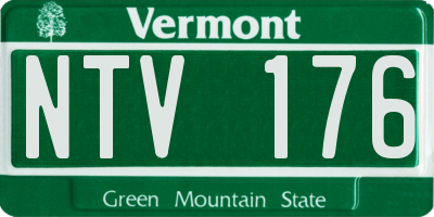 VT license plate NTV176