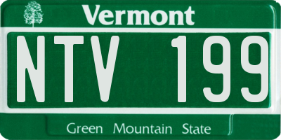 VT license plate NTV199