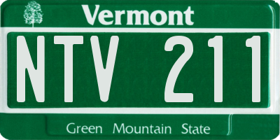 VT license plate NTV211