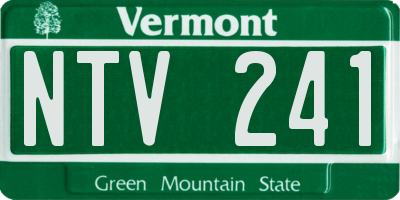 VT license plate NTV241