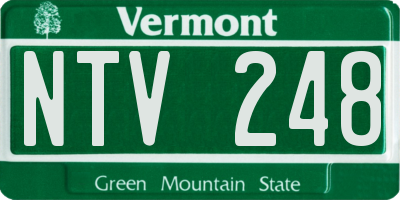 VT license plate NTV248