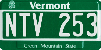 VT license plate NTV253