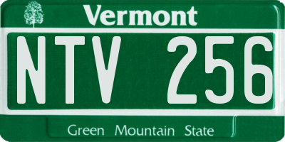 VT license plate NTV256