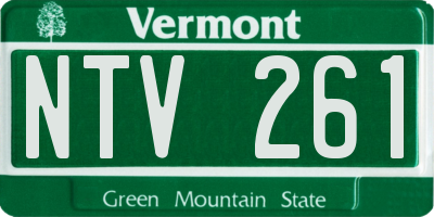 VT license plate NTV261