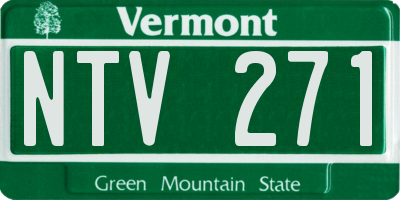 VT license plate NTV271