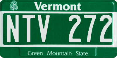 VT license plate NTV272