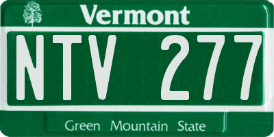 VT license plate NTV277