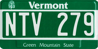 VT license plate NTV279