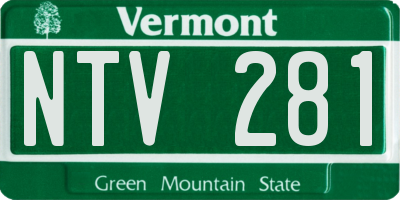 VT license plate NTV281