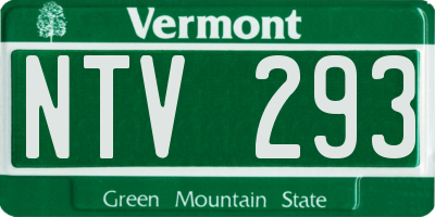 VT license plate NTV293