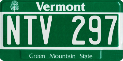 VT license plate NTV297