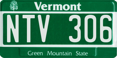 VT license plate NTV306