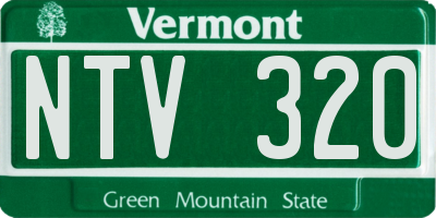VT license plate NTV320