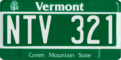 VT license plate NTV321