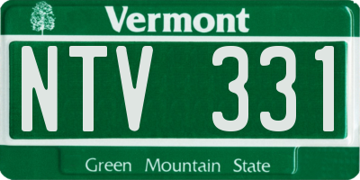 VT license plate NTV331