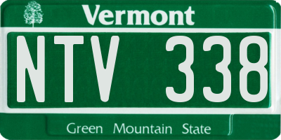 VT license plate NTV338