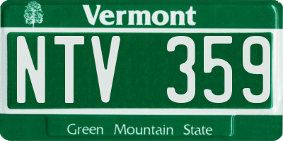 VT license plate NTV359