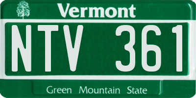 VT license plate NTV361