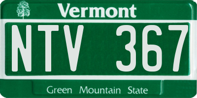 VT license plate NTV367